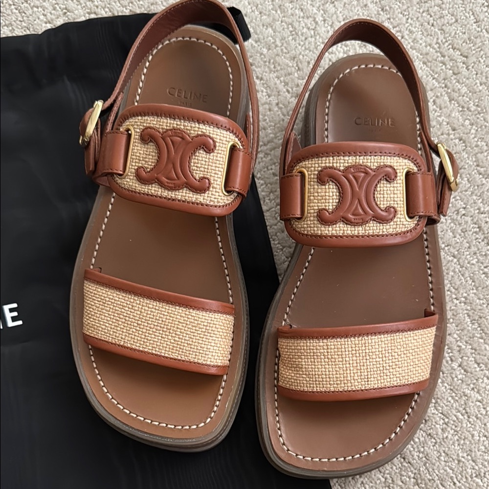Celine Clea Triomphe sandals
